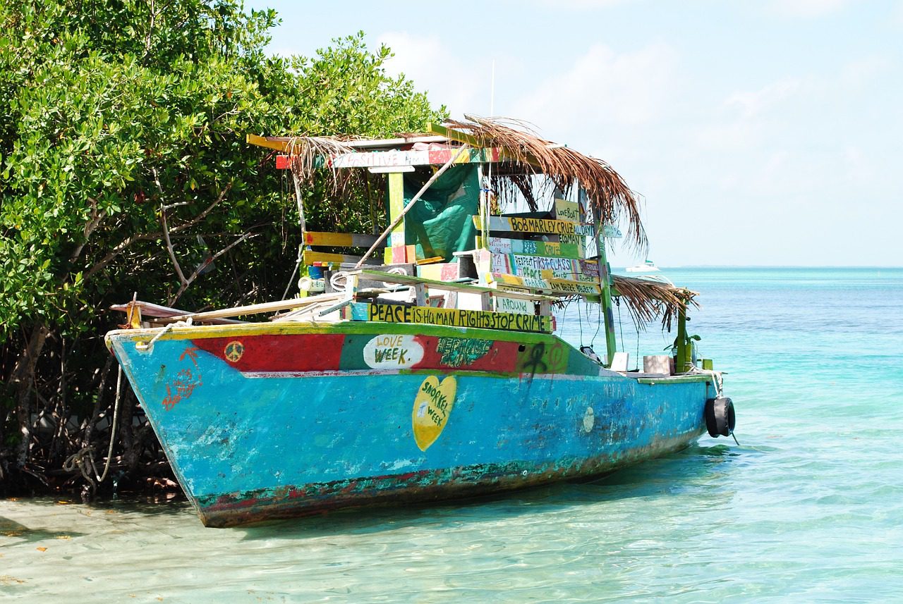 A boat with words written on it