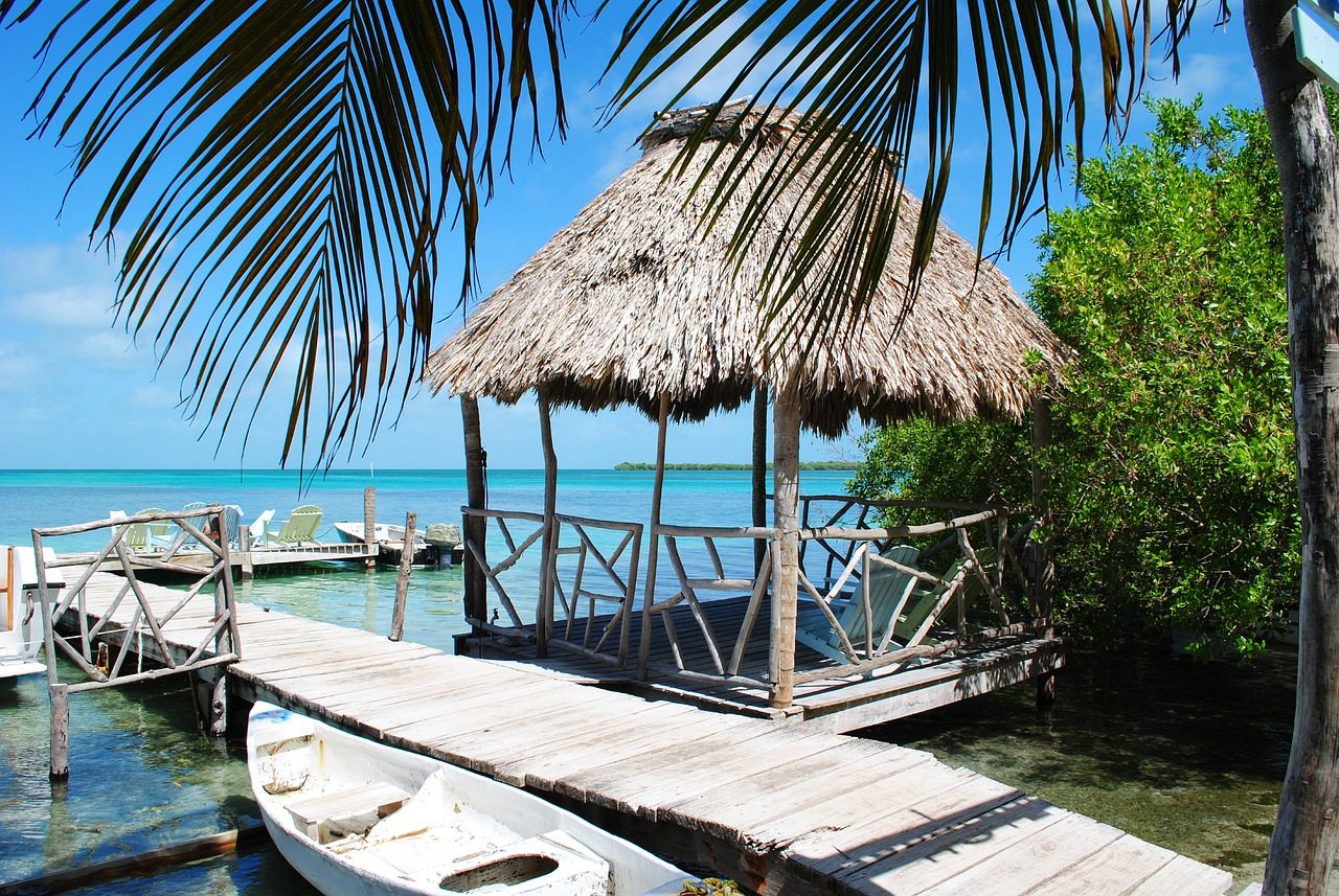 Hut by the beach