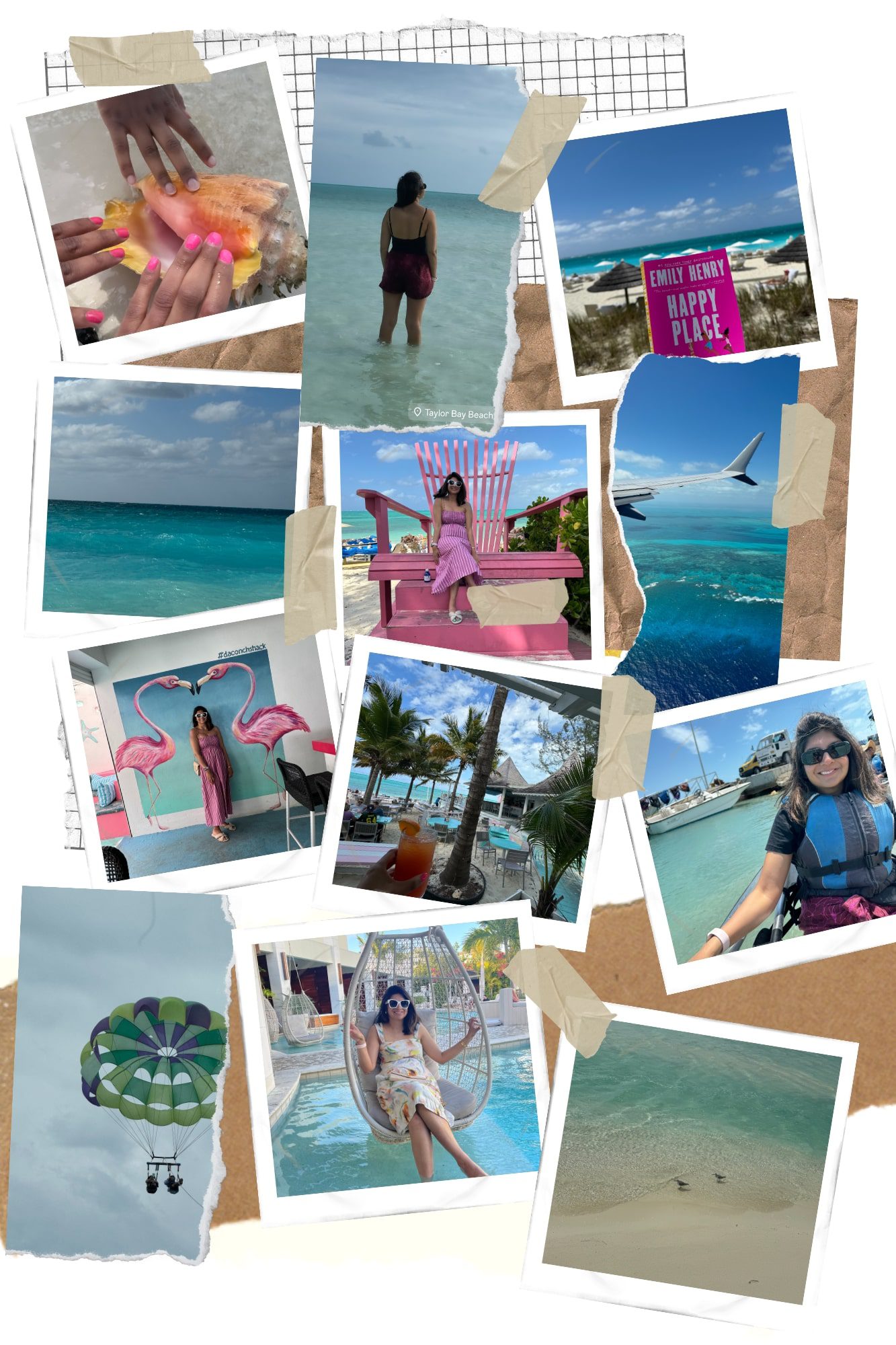 Turks and Caicos travel collage