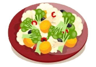 Vegetables on a plate