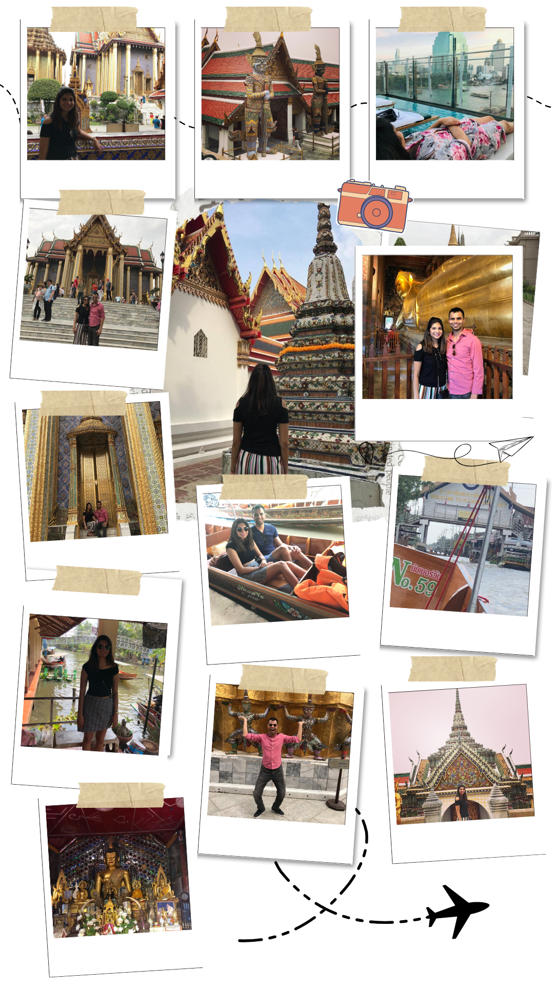 Bangkok Travel Collage