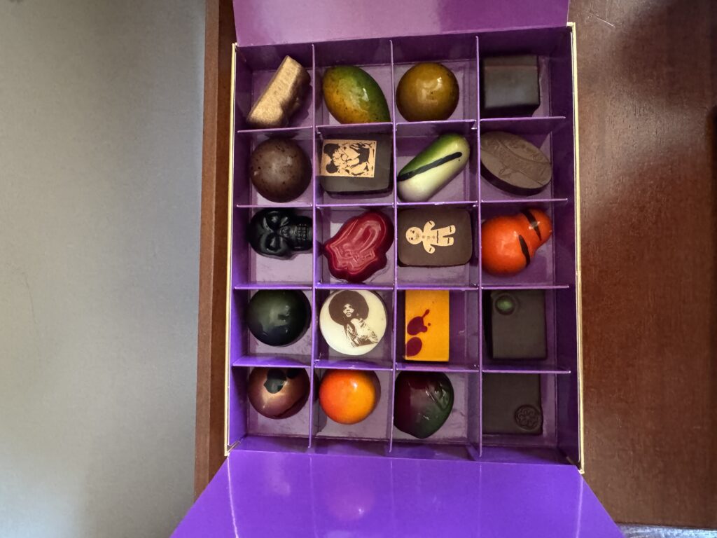 a box of chocolate