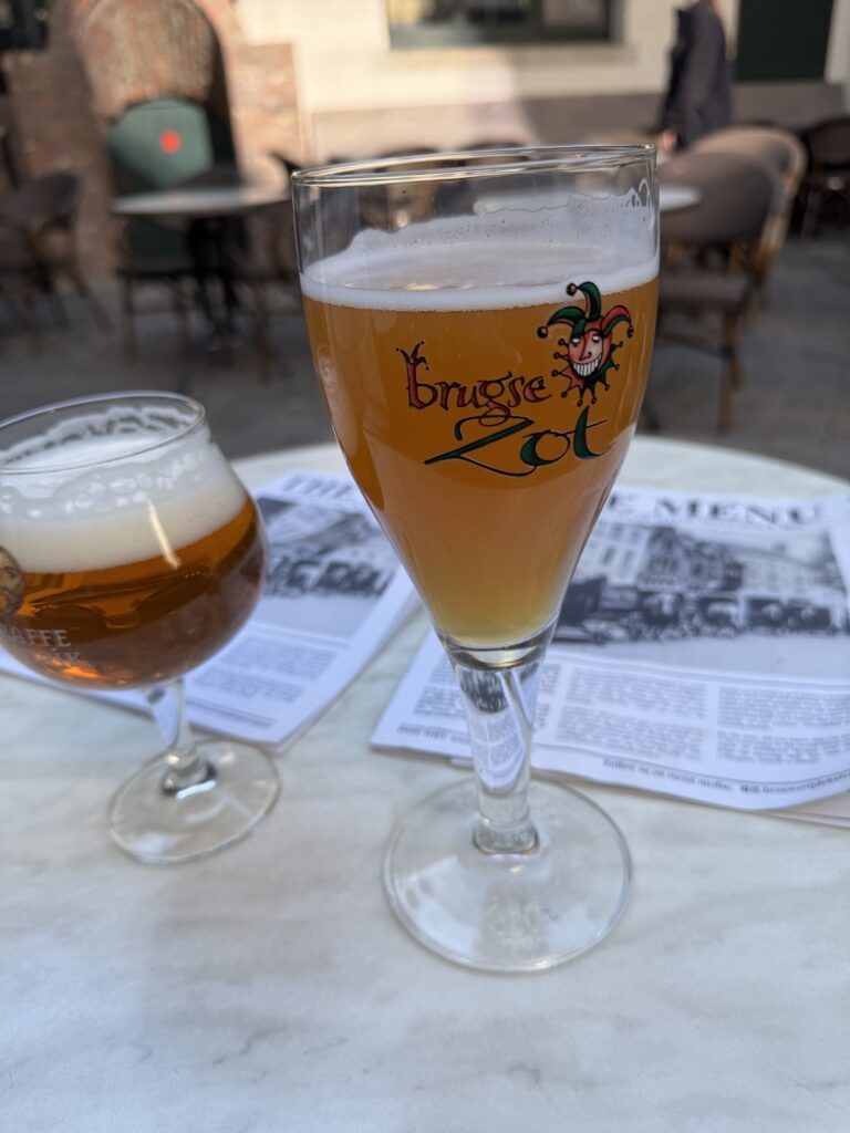 a glass of beer