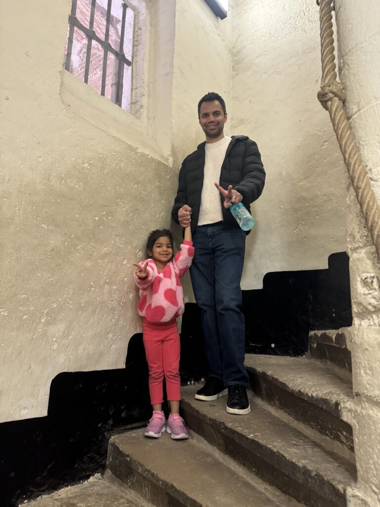 an image of a man and his daughter