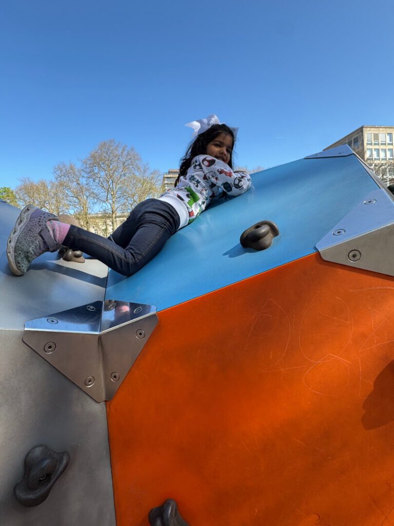 A girl in the playground