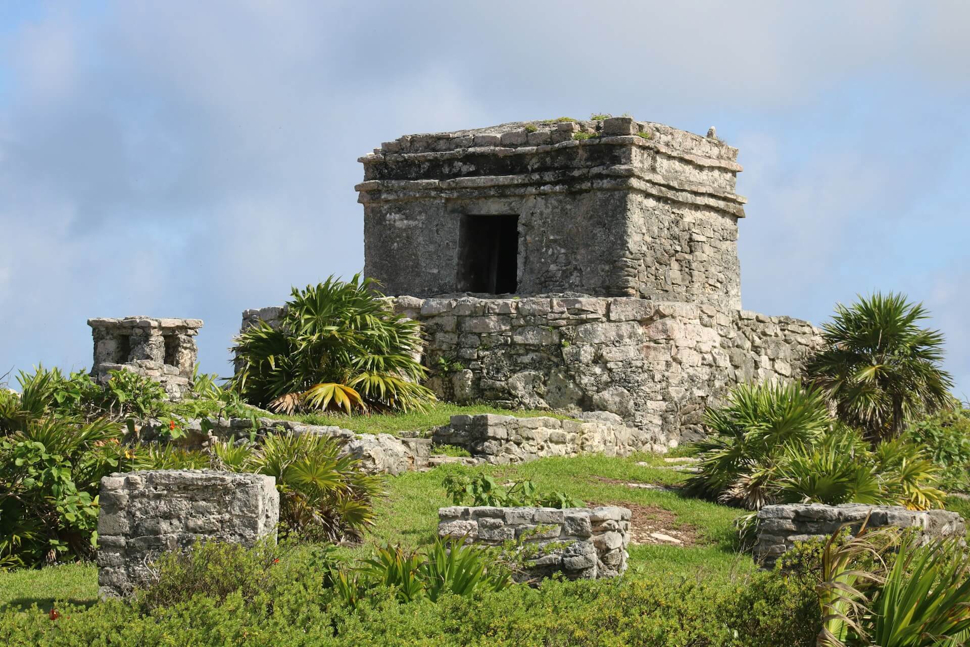 Seaside Mayan temple
